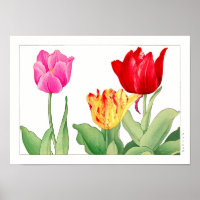Tulip, japanische Holzschnitt-Kunst