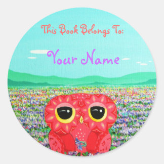 Tulip Liebe Affair - Dieses Buch gehört Runder Aufkleber