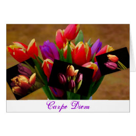 Tulip Liebe Carpe Diem Card