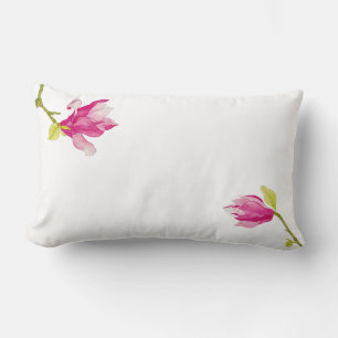 Tulip Magnolias auf einem Lumbalkissen Lendenkissen