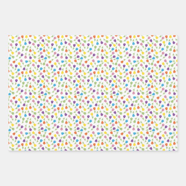 Tulip Mustersammlung Geschenkpapier Set (Vorderseite 3)