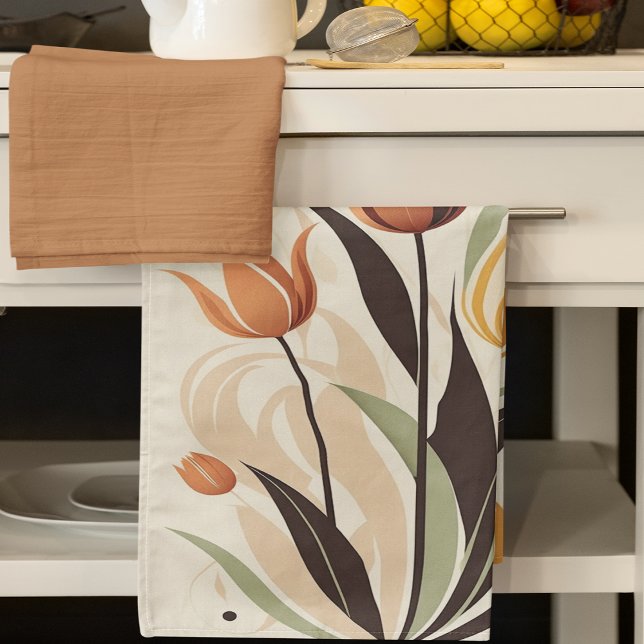 Tulip Nature Themed Geschirrtuch (Tulip Nature Themed Kitchen Towel)
