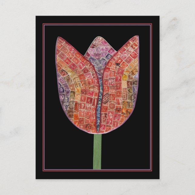 Tulip of Postage Briefmarke - Postkarte (Vorderseite)