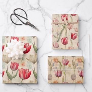 Tulip Packpapier Geschenkpapier Set