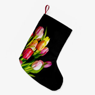 Tulip Painting - Original Blume Kunst Kleiner Weihnachtsstrumpf