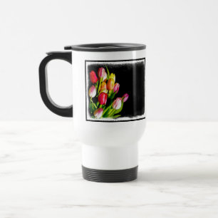 Tulip Painting - Original Blume Kunst Reisebecher