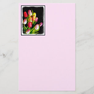 Tulip Painting - Originelle Blume Kunst Briefpapier