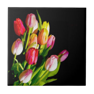 Tulip Painting - Originelle Blume Kunst Fliese