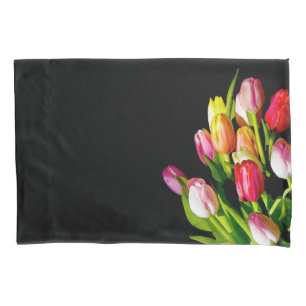 Tulip Painting - Originelle Blume Kunst Kissenbezug