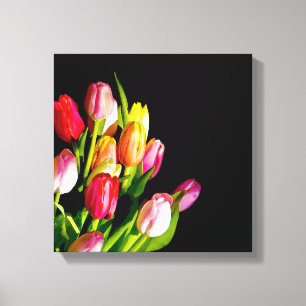 Tulip Painting - Originelle Blume Kunst Leinwanddruck