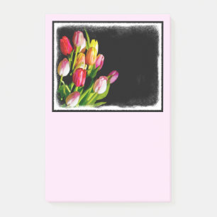 Tulip Painting - Originelle Blume Kunst Post-it Klebezettel