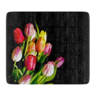 Tulip Painting - Originelle Blume Kunst Schneidebrett
