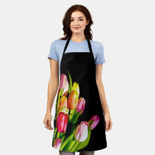 Tulip Painting - Originelle Blume Kunst Schürze