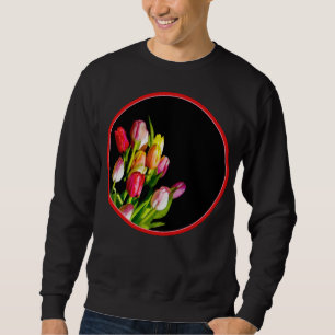 Tulip Painting - Originelle Blume Kunst Sweatshirt