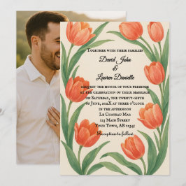 Tulip-Paradies-Foto-Hochzeits-Einladung Einladung