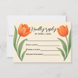 Tulip Paradise RSVP Card