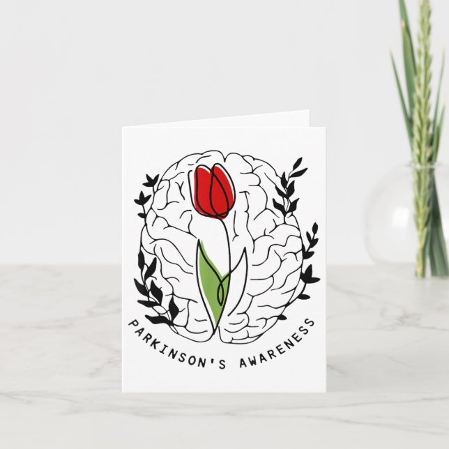 Tulip Parkinsons Bewusstsein Karte (Vorderseite)