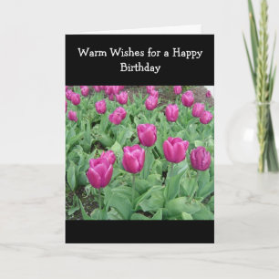Tulip Patch Geburtstagswunsch Karte