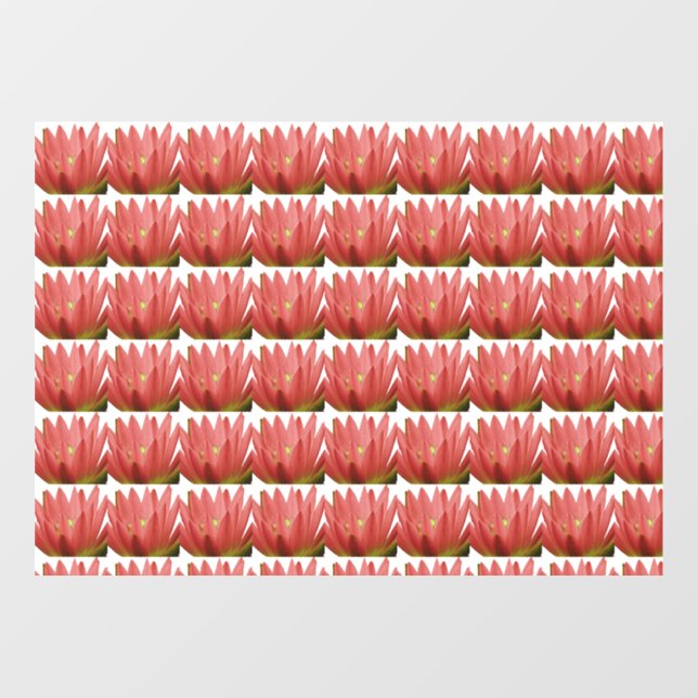 Tulip Pattern Fensteraufkleber (Blatt)