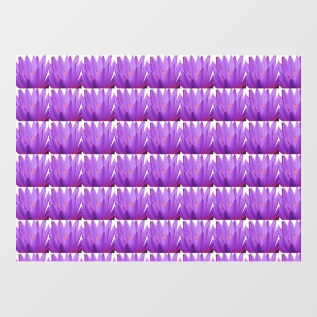 Tulip Pattern Fensteraufkleber (Blatt)
