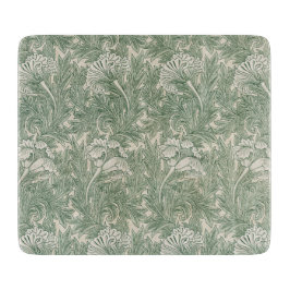 Tulip Pattern (von William Morris) Schneidebrett