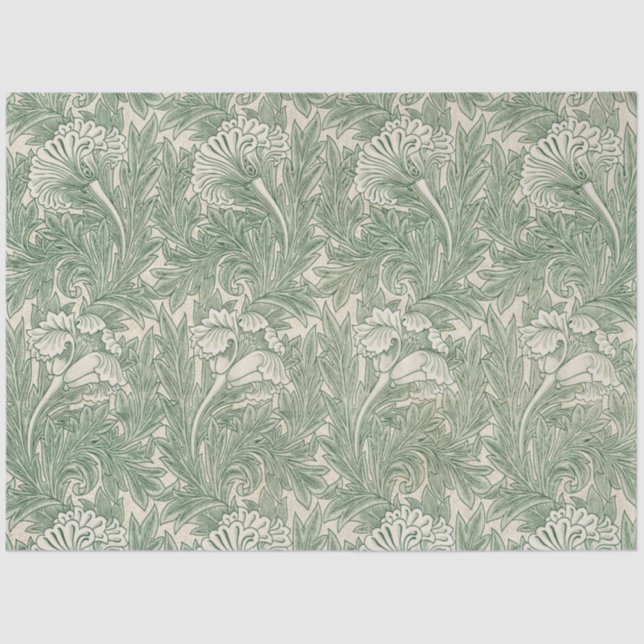 Tulip Pattern (von William Morris) Seidenpapier (Vorderseite)