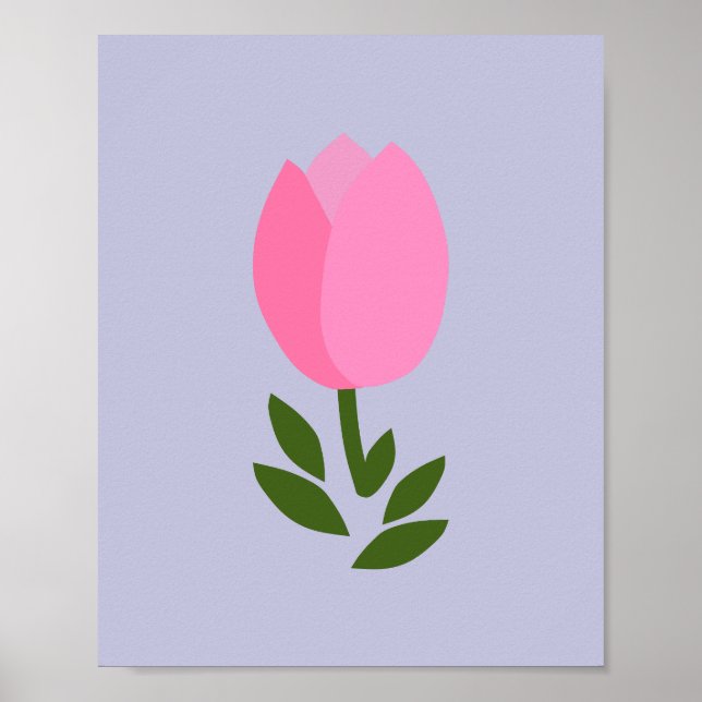Tulip Pink und Lila Poster (Vorne)