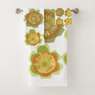 Tulip Poplar Blume Floral Badhandtuch Set