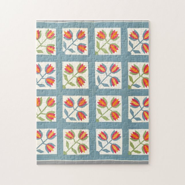 Tulip quilt puzzle (Vertikal)