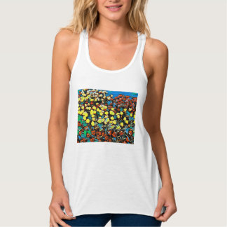 Tulip Racerback Oben (weiß) mit Traumwirkung Tank Top