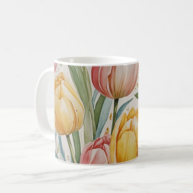 Tulip Reverie Kaffeetasse (Vorderseite Links)