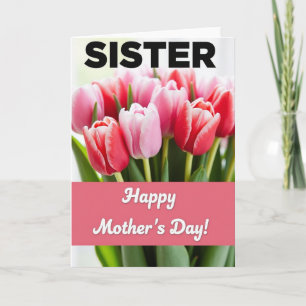 Tulip-Schwester-Muttertagskarte Karte