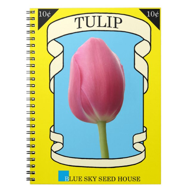 Tulip Seed Packet Notizblock (Vorderseite)