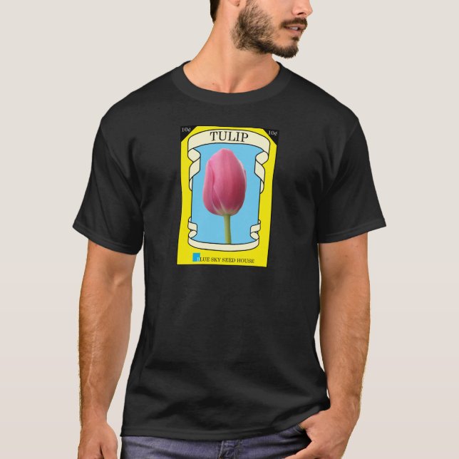 Tulip Seed Packet T-Shirt (Vorderseite)