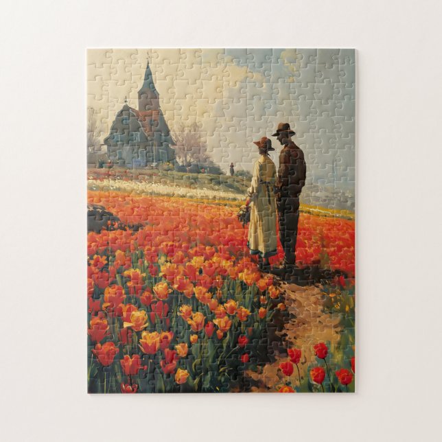 Tulip Serenity Vintag Puzzle (Vertikal)