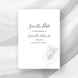 Tulip Sketch Spring Wedding Save the Date