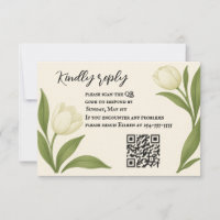 Tulip Sonata QR Code RSVP Karte