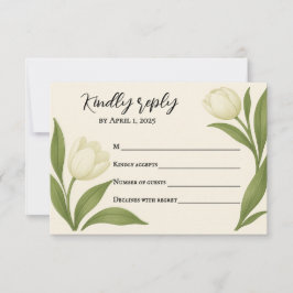 Tulip Sonata RSVP Card Karte