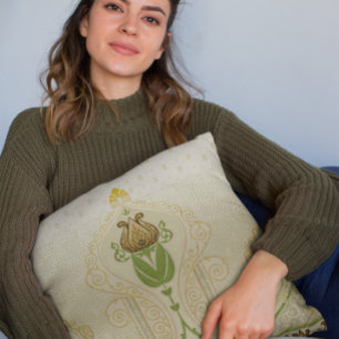 Tulip Stilistische zarte Wirbel Zuhause Decoration Kissen