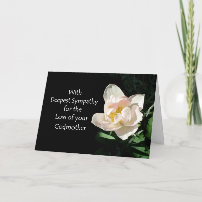 Tulip Sympathy Card - Verlust einer Mutter Karte (Vorderseite)