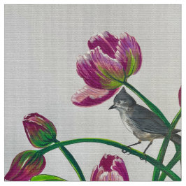 Tulip Titmouse Fabric Stoff