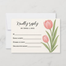 Tulip Treasure RSVP Card