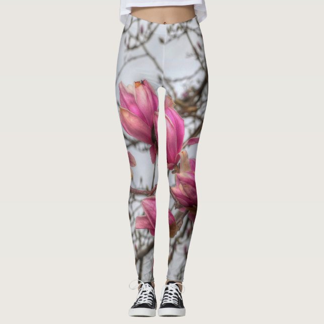 Tulip Tree Blossoms Leggings (Vorderseite)
