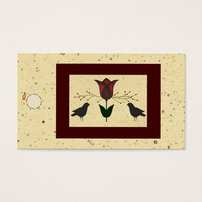 Tulip und Crows Hang Tag (Vorderseite)