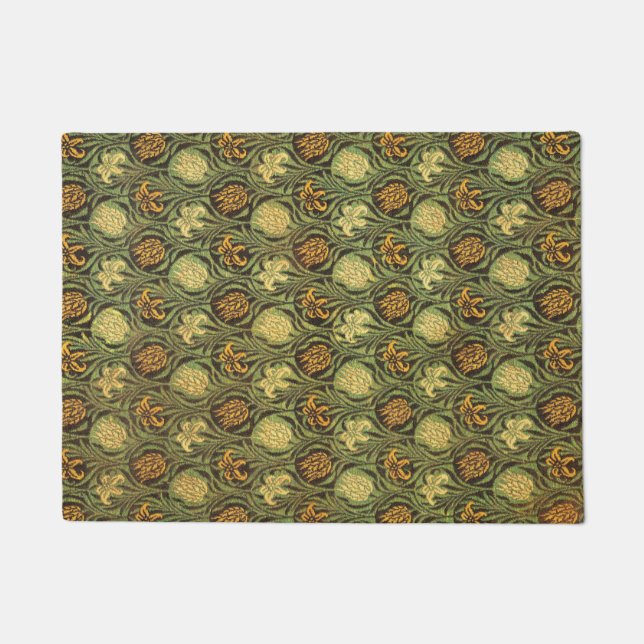 Tulip und Lily von William Morris Fußmatte (Vorderseite)