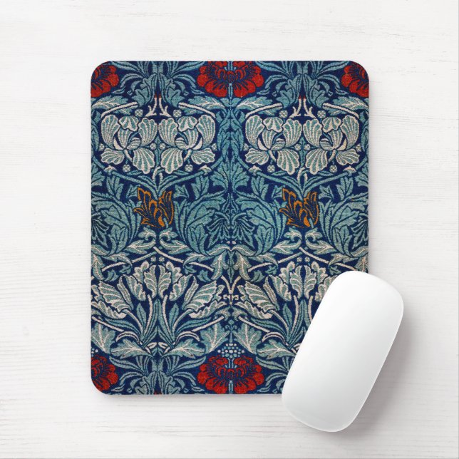 Tulip und Rose, William Morris Mousepad (Mit Mouse)