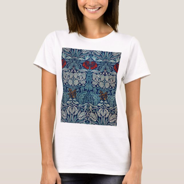 Tulip und Rose, William Morris T-Shirt (Vorderseite)