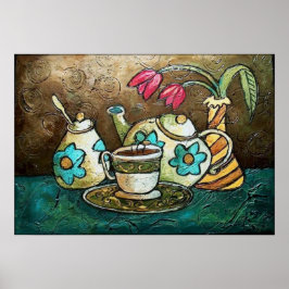 Tulip und Tee II Poster