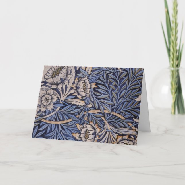 Tulip und Willow von William Morris Karte (Vorderseite)