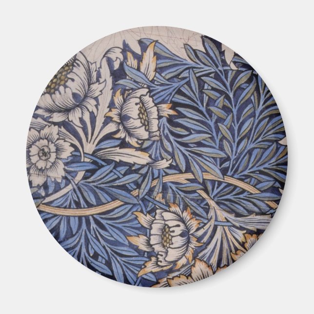 Tulip und Willow von William Morris Magnet (Vorne)